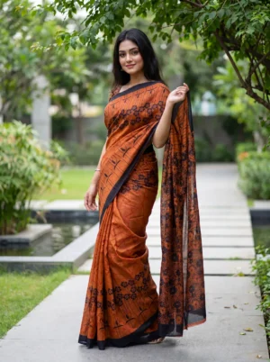 RAJSHAHI SOFT SILK SAREE D-64